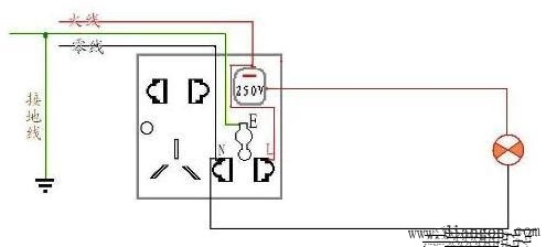 各类开关接线图与实物图