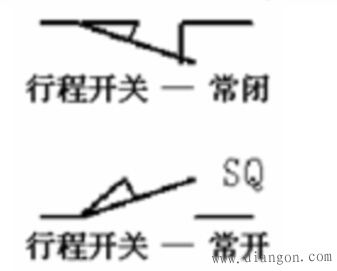 行程开关电气符号和文字符号