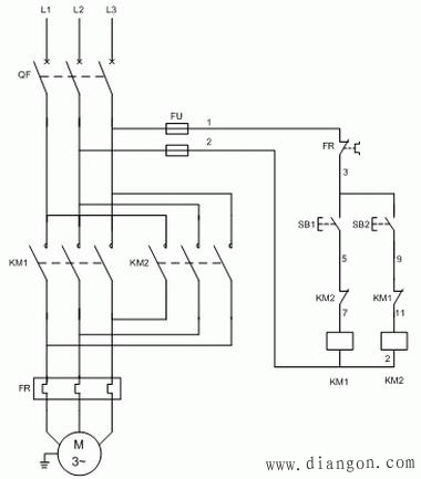 交流接触器互锁工作原理