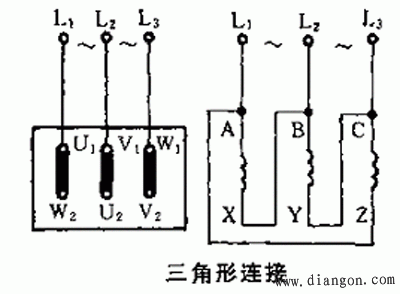 255定子四线接线图图片